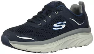 Skechers Męskie sneakersy D'lux Walker, Navy Leather Mesh Gray Trim, 41 EU - Sneakersy męskie - miniaturka - grafika 1