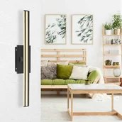 Lampy ścienne - Globo Lighting Nowoczesna LAMPA ścienna VIGGO 41499B łazienkowa listwa LED 18W 3000K nad lustro IP44 czarna 41499B - miniaturka - grafika 1