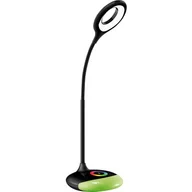 Lampy stojące - ActiveJet Lampka biurkowa Orion RGB czarna 250 lm LED - miniaturka - grafika 1