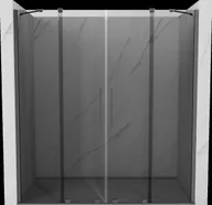 Ścianki i drzwi prysznicowe - Mexen Velar Duo drzwi prysznicowe rozsuwane 170 cm, grafit, gun metal - 871-170-000-42-95 - miniaturka - grafika 1