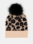 Czapki damskie - Mohito - Czapka z pomponem - beżowy - miniaturka - grafika 1