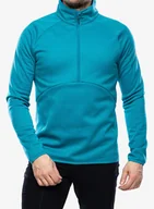 Bluzy sportowe damskie - Bluza z zamkiem Salomon Essential Warm Hz Mid - tahitian tide - miniaturka - grafika 1