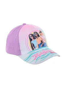 Barbie Czapka "Barbie" w kolorze fioletowo-jasnoróżowym - Czapki damskie - miniaturka - grafika 1