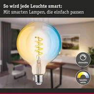 Żarówki LED - Paulmann globe LED G125 ZigBee E27 7,5W złota CCT - miniaturka - grafika 1