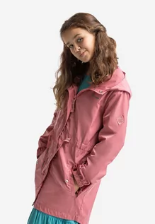 Płaszcze damskie - Różowy płaszcz wiosenny J-BELLE JUNIOR 134-140 - grafika 1