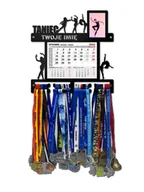 Kalendarze - Wieszak na medale TANIEC z kalendarzem i ramką na zdjęcie twoje imię dowolny tekst 391.1 - miniaturka - grafika 1