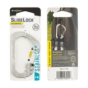Sprzęt wspinaczkowy - Nite Ize - SlideLock Carabiner #4 - Stalowy - CSL4-11-R6 - miniaturka - grafika 1
