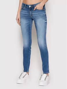 Guess Jeansy W2RAJ2 D4KJ1 Granatowy Skinny Fit - Spodnie damskie - miniaturka - grafika 1