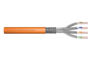 Digitus Kabel instalacyjny kat.7, S/FTP, Cca-s1a d1 a1, AWG 23/1, LSOH, 1000m, pomarańczowy, szpula - Patchcordy - miniaturka - grafika 1