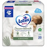 Pieluchy - Pieluszki Lotus Baby Douceur Naturelle Rozmiar 1 20 szt., 2-5 kg - miniaturka - grafika 1