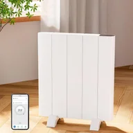 Ogrzewanie przenośne - EMKE Elektryczny grzejnik aluminiowy 700W 45,3x50 cm Biały – stojący lub ścienny, WiFi+Głos (Google/Alexa) - miniaturka - grafika 1