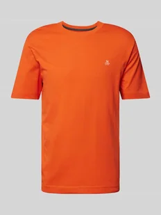 T-shirt o kroju regular fit z czystej bawełny z nadrukiem z logo - Koszulki męskie - miniaturka - grafika 1