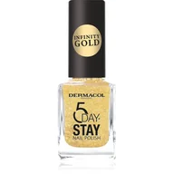 Lakiery do paznokci - Dermacol Infinity 5 Day Stay długotrwały lakier do paznokci odcień 63 Gold 11 ml - miniaturka - grafika 1