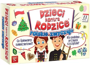 Kangur Dzieci kontra Rodzice Polskie Zwyczaje gra karciana - Gry planszowe - miniaturka - grafika 1