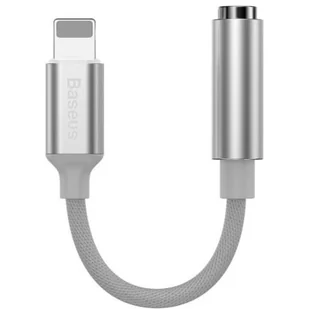 Baseus L3.5 Lightning do mini jack 3,5mm DAC srebrny CALL3-02 - Złącza, przejściówki, adaptery - miniaturka - grafika 1