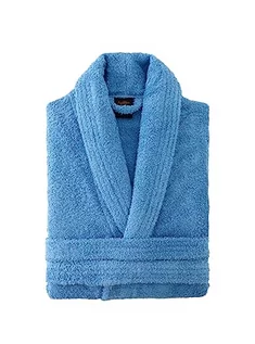 Koszulki męskie - Top Towel - Szlafrok Unisex - Szlafrok prysznicowy dla mężczyzn lub kobiet - 100% Bawełna- 500g/m2 - Szlafrok frotte, LAVANDA, L - grafika 1