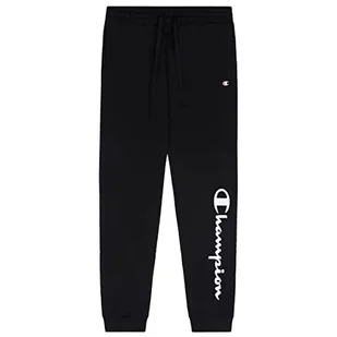 Champion Damskie spodnie treningowe Legacy American Classics Fleece Big Logo Rib Cuff, czarny, XL - Spodnie damskie - miniaturka - grafika 1