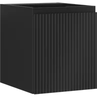 Szafki łazienkowe - Mexen Rivel szafka łazienkowa podumywalkowa 40 cm, 1 drzwi, ryflowana, czarna mat - 91A21-04047-1-BF71 - miniaturka - grafika 1