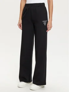 Guess Spodnie dresowe V5RB12 KC3D2 Czarny Regular Fit - Spodnie sportowe damskie - miniaturka - grafika 1