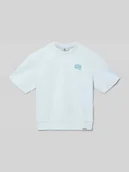 Koszulki dla chłopców - Koszulka z nadrukiem logo, krój regular fit - miniaturka - grafika 1