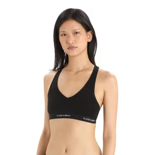 Bielizna sportowa damska - Damski stanik sportowy Icebreaker Sprite Racerback Bra black - L - grafika 1