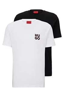 Koszulki męskie - HUGO Męski t-shirt Dimento Doublepack, Open Miscellaneous960, XL, Open Miscellaneous960, XL - grafika 1