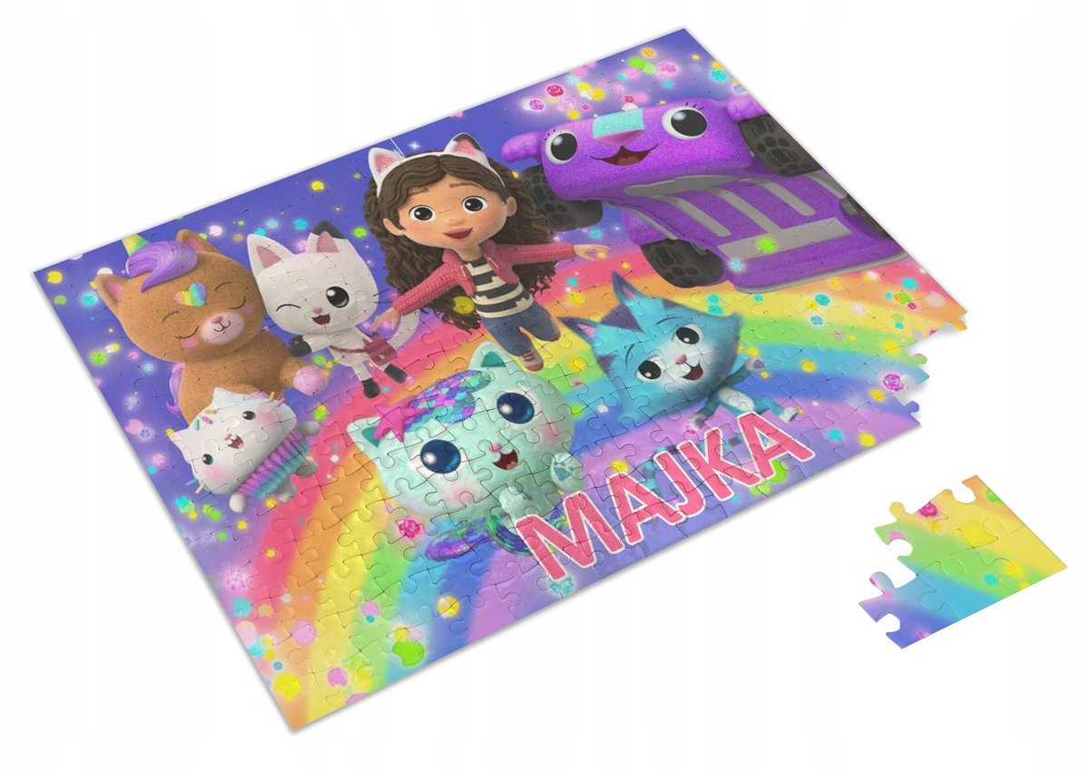 PERSONALIZOWANE PUZZLE KOCI DOMEK GABI 120 el. #7