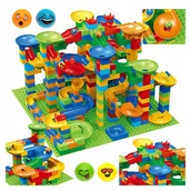 Zabawki kreatywne - Tor Kulkowy Kulodrom Zestaw Kreatywny Klocki 514 El Kulki Wyrzutnia Zabawka - miniaturka - grafika 1