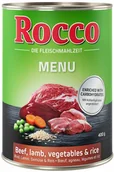 Mokra karma dla psów - Rocco Menu 24 x 400 g Wołowina z warzywami i ryżem| - miniaturka - grafika 1