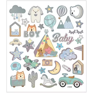 Naklejki ozdobne, Chłopczyk, Baby Boy - Scrapbooking - miniaturka - grafika 1