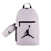 Plecaki szkolne i tornistry - Plecak szkolny Air Jordan Jumpman School Backpack Pink Różowy + Piórnik - 9B0503-A9Y - miniaturka - grafika 1