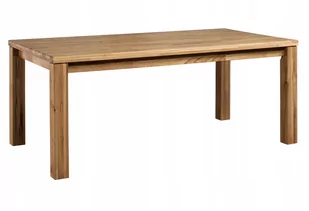 Dębowy Stół 160 Cm Do Salonu Drewniany Dąb Natura - Stoły - miniaturka - grafika 1