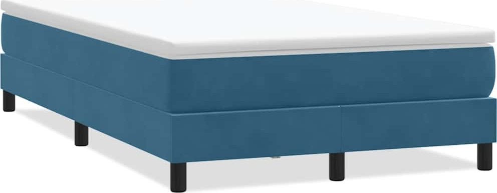 Łóżko typu Box Spring bez materaca Ciemnoniebieskie 120x210 cm