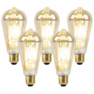 Żarówki LED - LUEDD Zestaw 5 żarówek LED E27 przyciemniony do ciepłego złota 8W 806 lm 2000-2700K - miniaturka - grafika 1