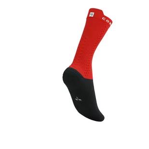 COMPRESSPORT Skarpetki rowerowe PRORACING SOCKS V4 BIKE red/black - Skarpetki kolarskie - miniaturka - grafika 5