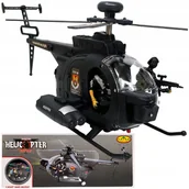 Zabawki zdalnie sterowane - Zabawkowy helikopter dla chłopca na baterie. wojskowy z dźwiękiem jeżdżący. - miniaturka - grafika 1