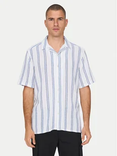 Only & Sons Koszula 22025659 Biały Regular Fit - Koszule męskie - miniaturka - grafika 1