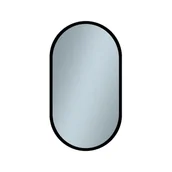Lustra - Lustro łazienkowe bez oświetlenia Oslo Black 50 x 90 Venti - miniaturka - grafika 1