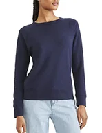 Bluzy damskie - Dockers Bluza damska Crewneck, granatowy blezer, L - miniaturka - grafika 1