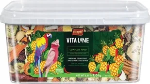 Vitapol Vitaline Karma pełnoporcjowa dla ary, kakadu oraz innych wielkich papug, wiadro 1,6kg - Karma dla ptaków - miniaturka - grafika 1