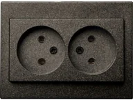 Gniazdka elektryczne - 2-WAY SOCKET WITHOUT EARTHING - miniaturka - grafika 1