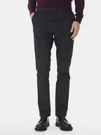Spodnie męskie - Calvin Klein Chinosy LV04LD613G Czarny Slim Fit - miniaturka - grafika 1