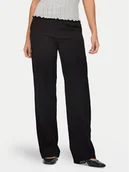 Spodnie damskie - ONLY Spodnie materiałowe Kayle 15324532 Czarny Straight Fit - miniaturka - grafika 1