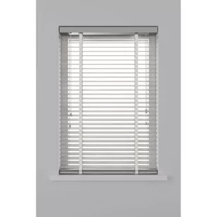 Trendiy Decosol Żaluzje drewniane, 50 mm, 100 x 130 cm, białe - Żaluzje - miniaturka - grafika 1