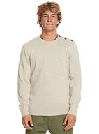Swetry męskie - Quiksilver Kardigan męski biały XL - miniaturka - grafika 1
