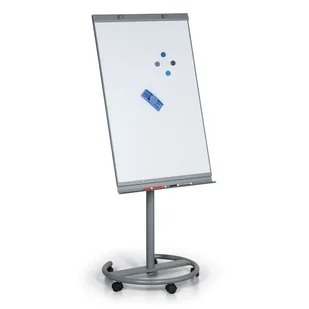 B2B Partner Mobilny flipchart ROUND BW, magnetyczny - Tablice i flipcharty - miniaturka - grafika 1