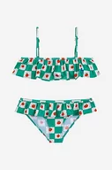 Stroje kąpielowe dla dziewczynek - Bobo Choses dwuczęściowy strój kąpielowy dziecięcy kolor zielony - miniaturka - grafika 1
