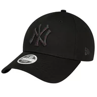 Czapki męskie - New Era 9FORTY New York Yankees Metallic Logo Cap 60435260, Mężczyzna, Czapka z daszkiem, Czarny - miniaturka - grafika 1