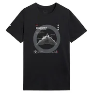 Koszulki sportowe męskie - Koszulka męska 4F Tshirt M3120 Rozmiar: M / Kolor: czarny - miniaturka - grafika 1