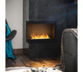 Kominki wolnostojące - InFire - Narożny BIO kominek 45x60 cm 3kW czarny - miniaturka - grafika 1